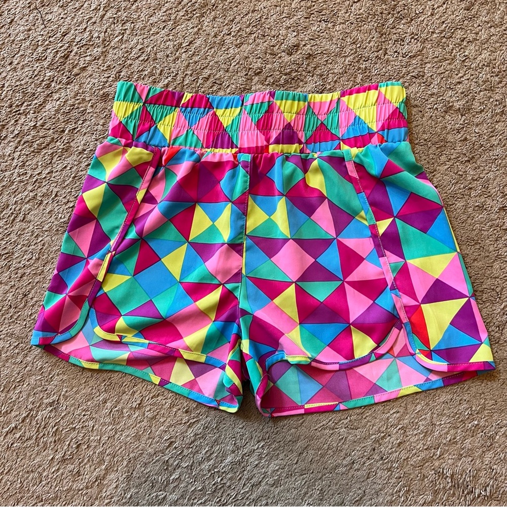 Colorful Geometric Patterned Shorts